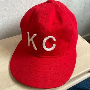 The KC Hat Strapback in Red/White